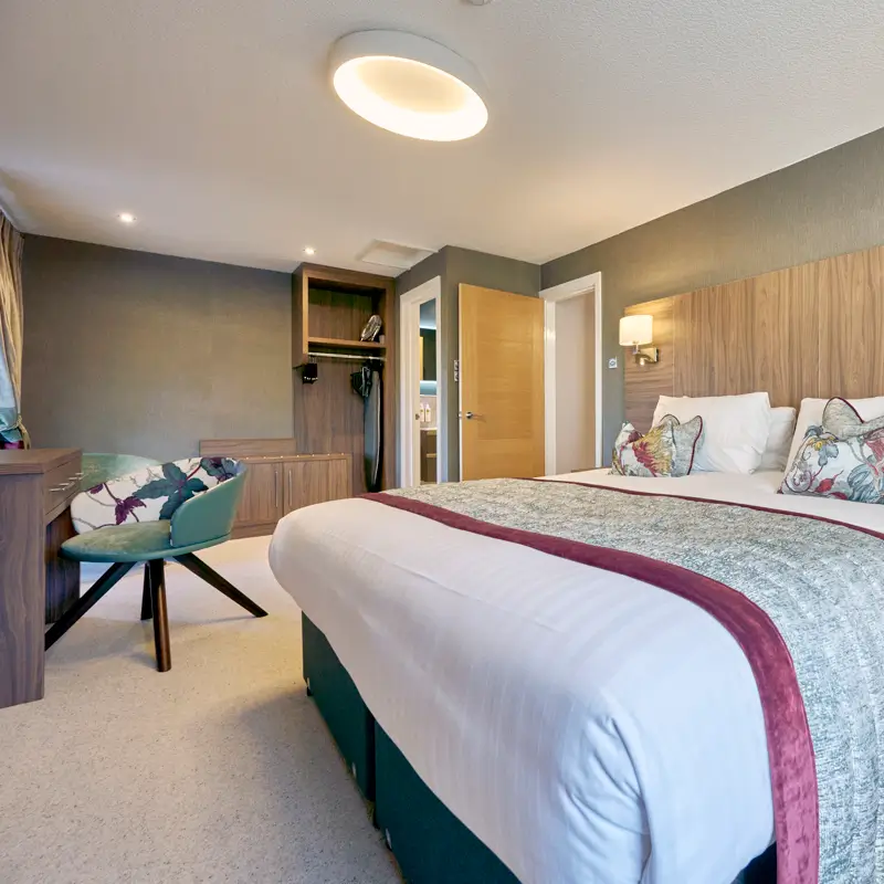 Bed in the Crossbarrow Suite